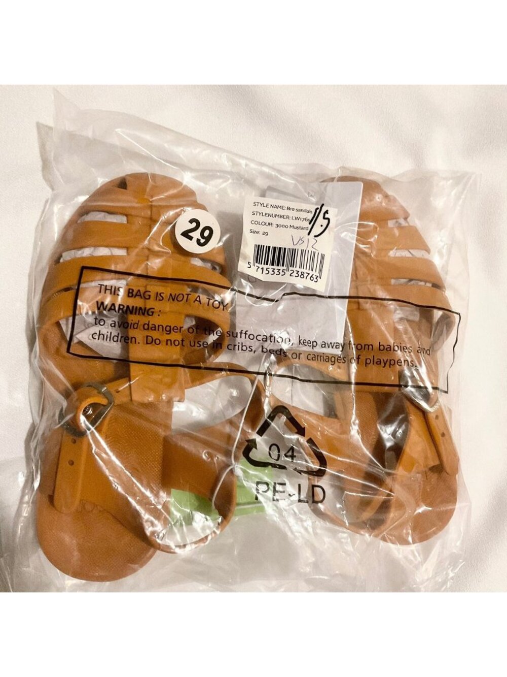 NWT LIEWOOD Bre Sandals mustard  EU 29 US11.5 boy girl